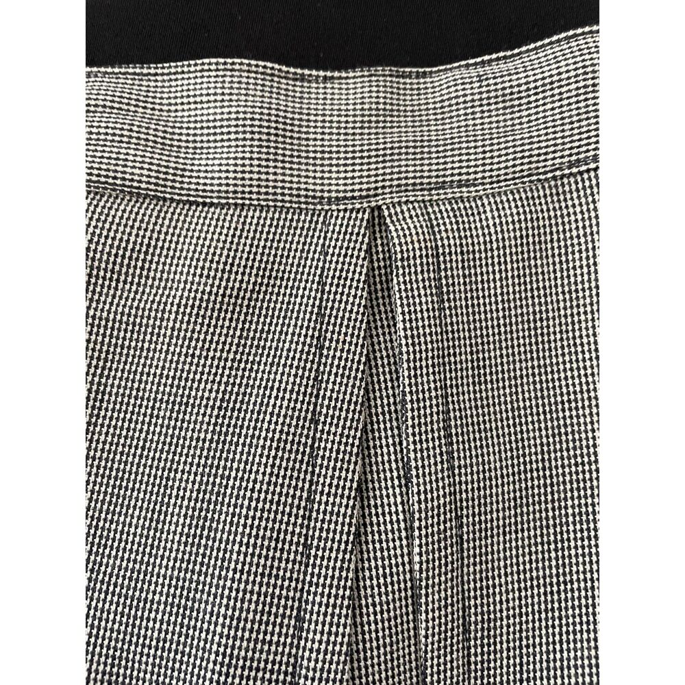 ~ Giorgio Sant'Angelo 12 Houndstooth Wool Mini Skirt Lined Pleated ALine Vintage